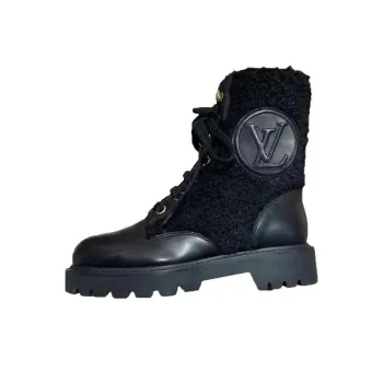 LOUIS VUITTON Territory Ankle Boots Women's Black