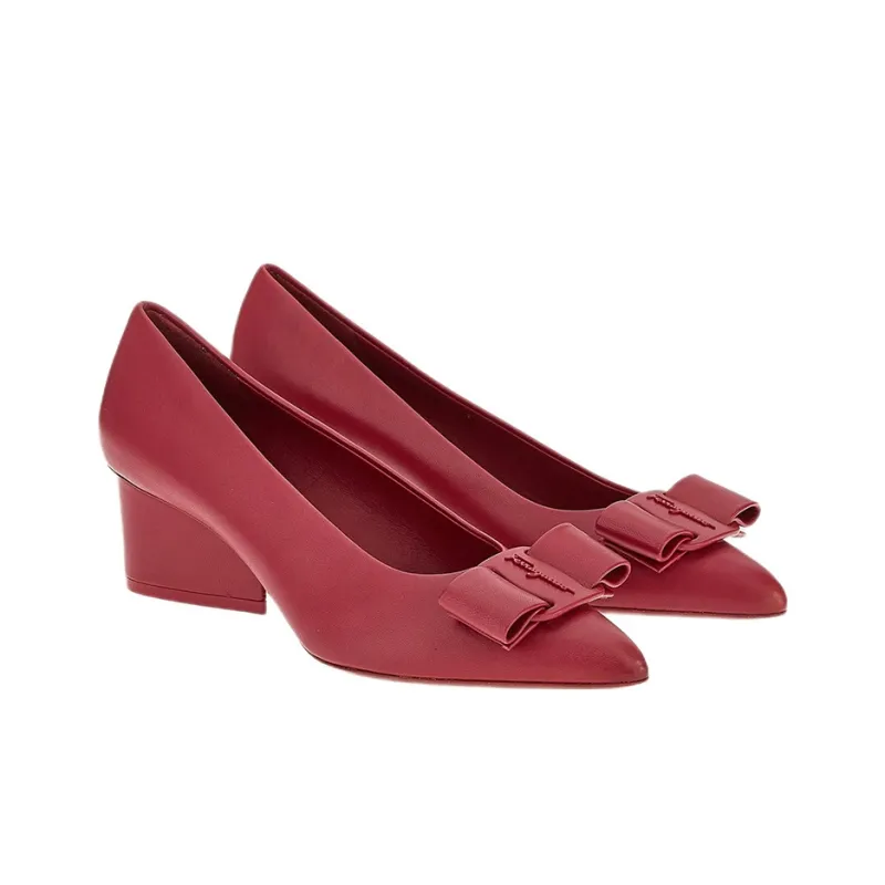 FERRAGAMO Viva High Heels Women's Red-2