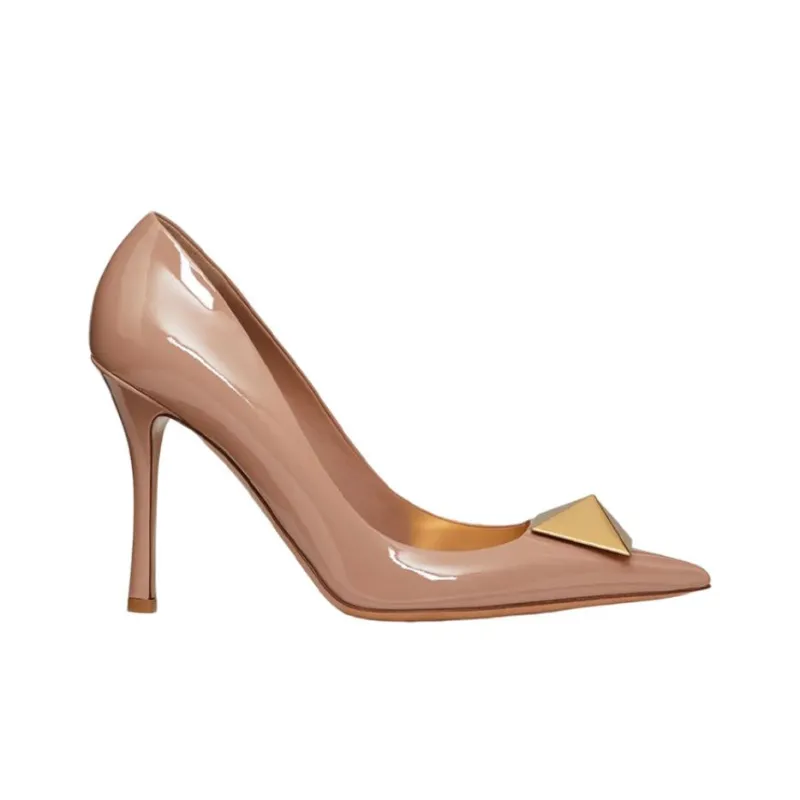 Valentino Garavani Roman Stud Pointed-toe Pumps-1