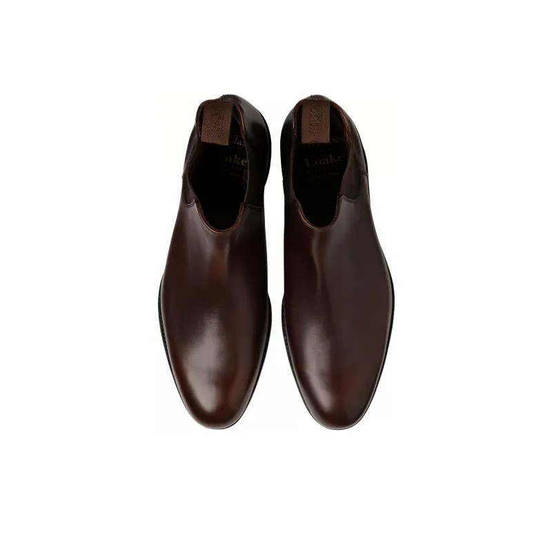 LOAKE Coppergate Short Chelsea Boots Men's Dark Brown-3