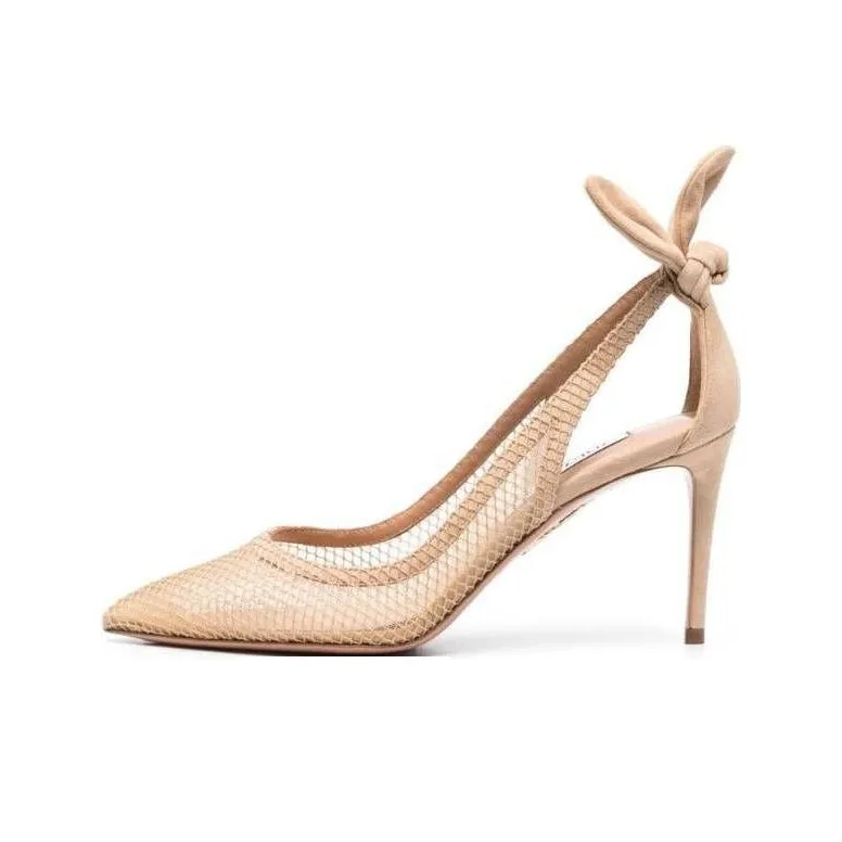 AQUAZZURA 85mm Bow Tie Pumps-0