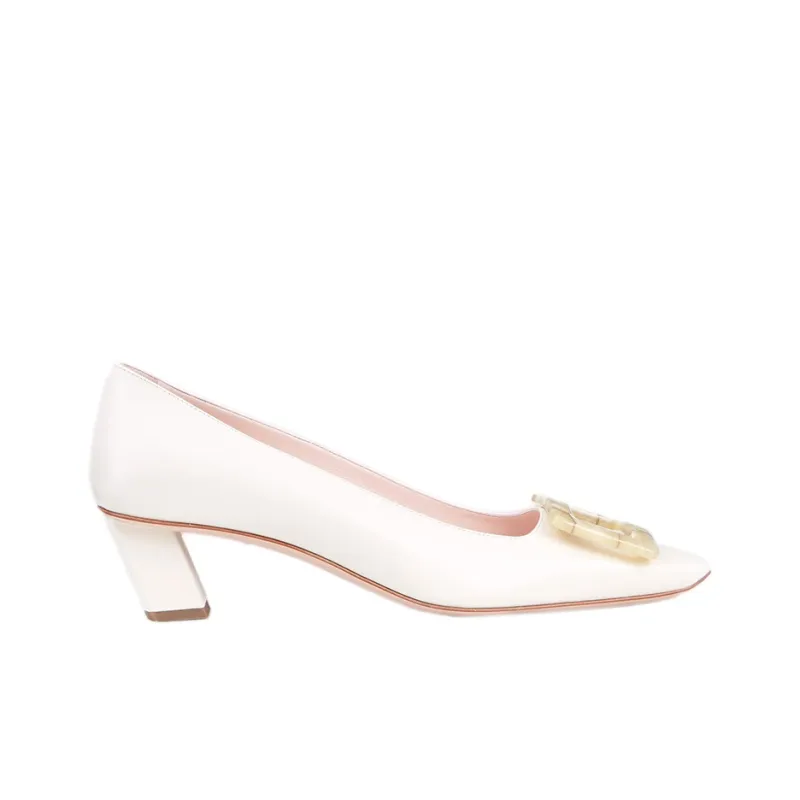 Roger Vivier Belle Vivier High Heels Women's Cream-1