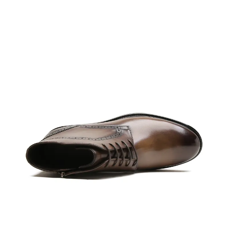 S. T.DUPONT Ankle Boots Men's Coffee-3