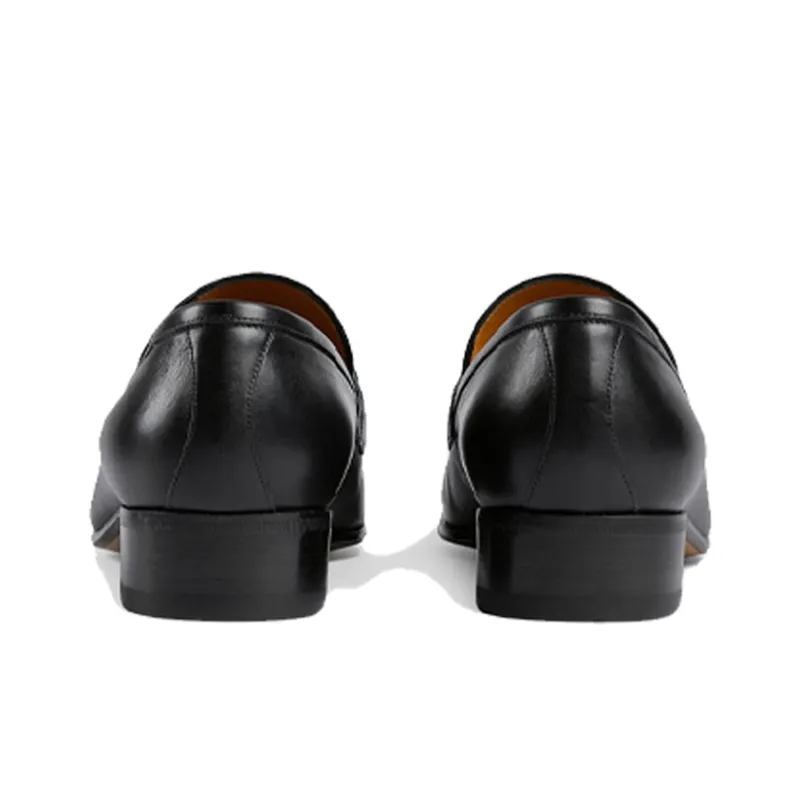 GUCCI Interlocking Collection Block Heel Loafers 3.5cm Men's-5