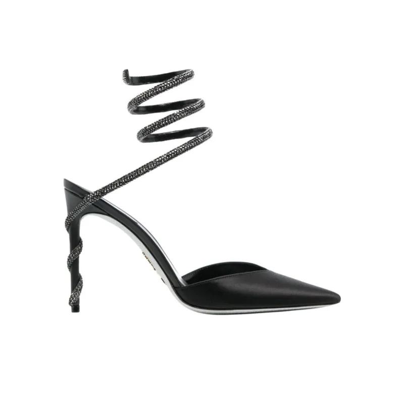 René Caovilla Margot 80mm Crystal-embellished Pumps-1