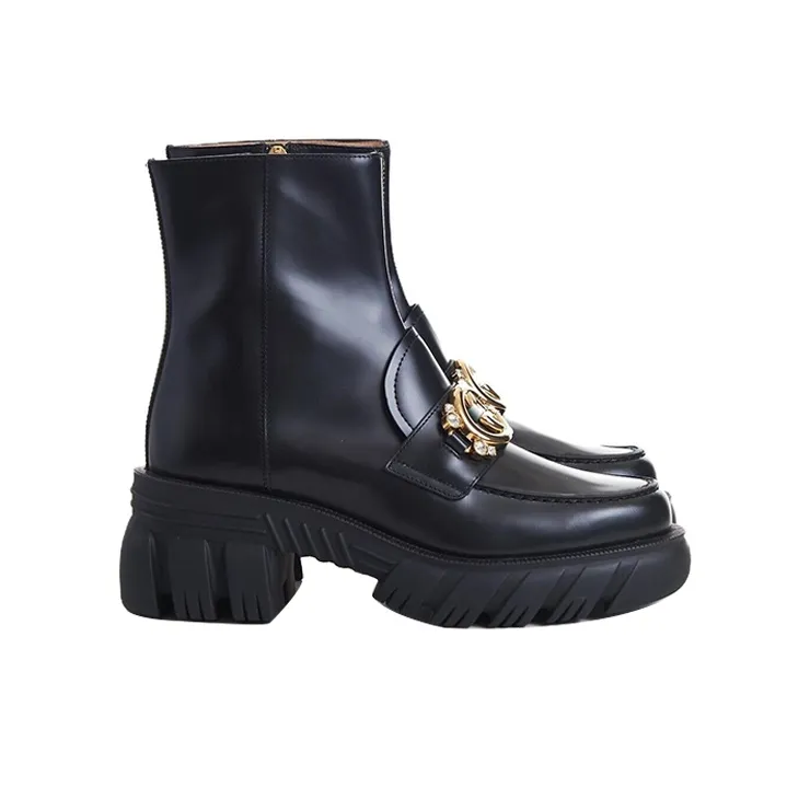 GUCCI Women's Interlocking G Boot 'Nero' Women's-1