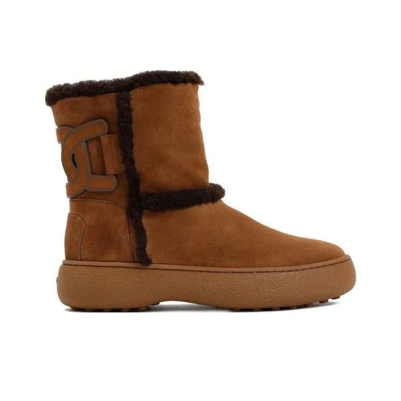 TOD'S Kate Shearling Suede Boots-1