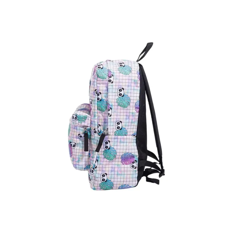 JanSport Polyester Backpack Medium Size Unisex White Panda-2
