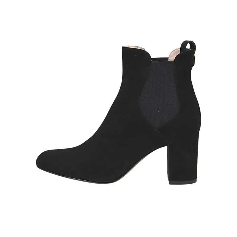 INES DE LA FRESSANGE Short Chelsea Boots 7cm Women's Black-0