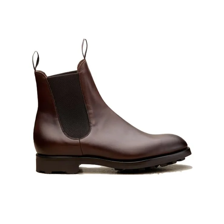 Edward Green Short Chelsea Boots Men's Brown-1