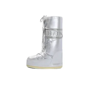 Moon Boot Crew Snow Boots Unisex Silver