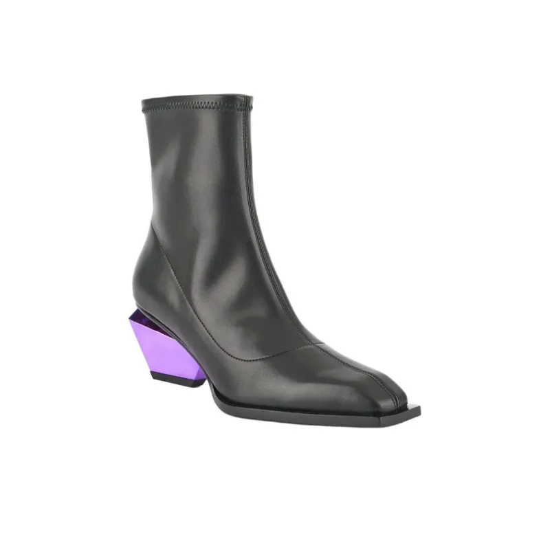 UNITED NUDE Jacky Bootie Ankle Boots 6cm Women's Black-2