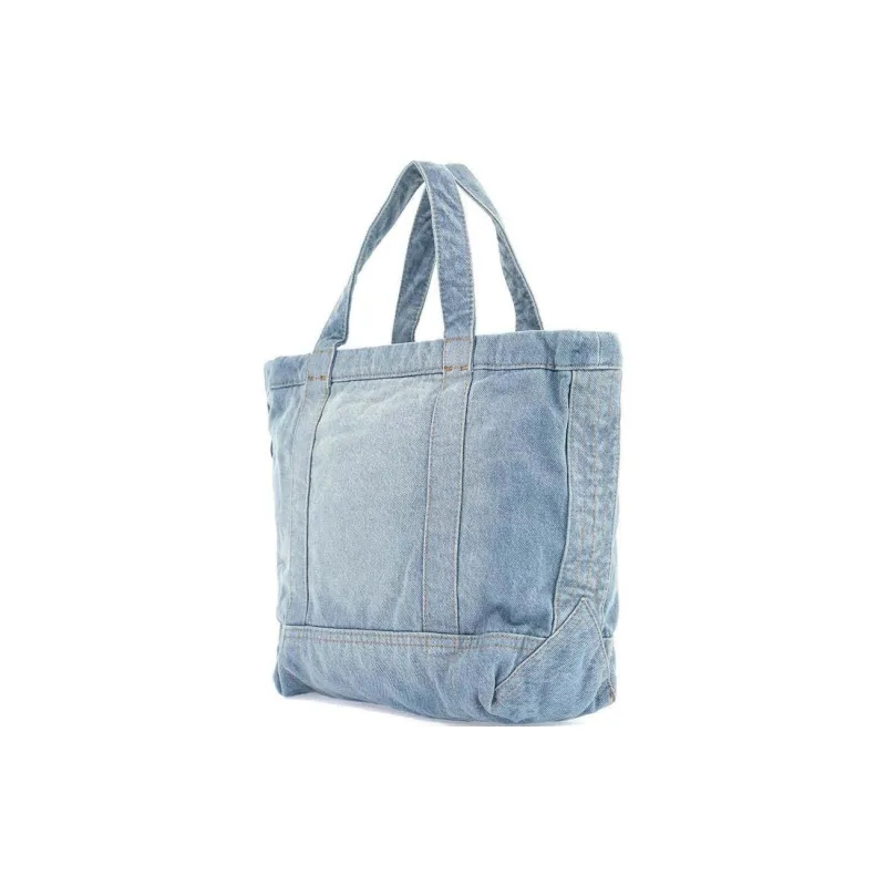Polo Ralph Lauren Cotton Tote Bag, Shopping Bag, Handbag Trumpets Women's Blue-2