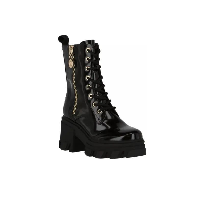 VERSACE JEANS Sophie Ankle Boots 8.5cm Women's Black Gold-3