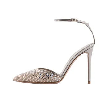 GIORGIO ARMANI Slim Heel High Heels 10.5cm Women's Light Brown