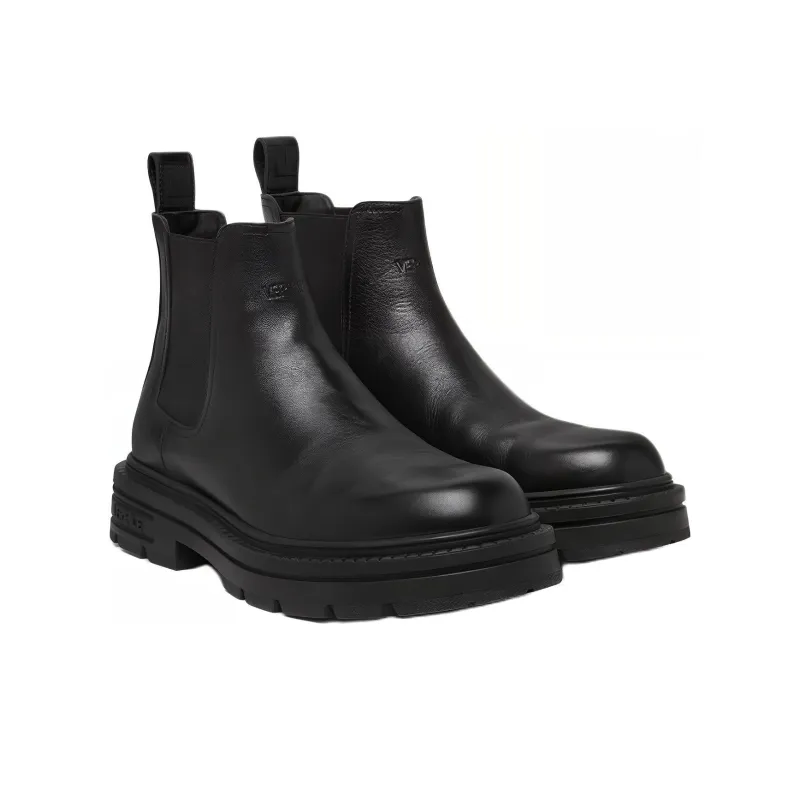 VERSACE Adriano Leather Chelsea Boots-2