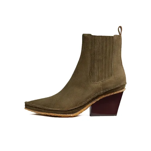 TORY BURCH Lila Ankle Boots Women's Olive