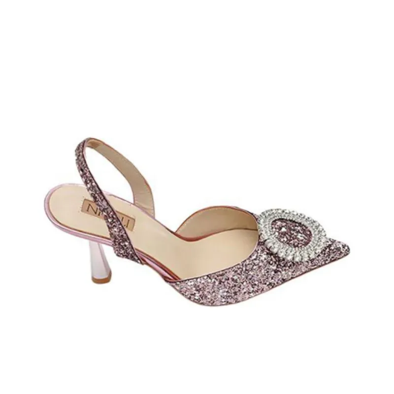 NICOLI Selma Slim Heel High Heels 7cm Women's Pink-1