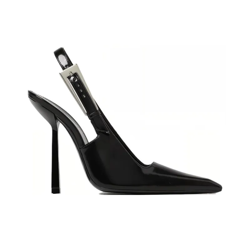 SAINT LAURENT Slim Heel High Heels 11.5cm Women's Black-1