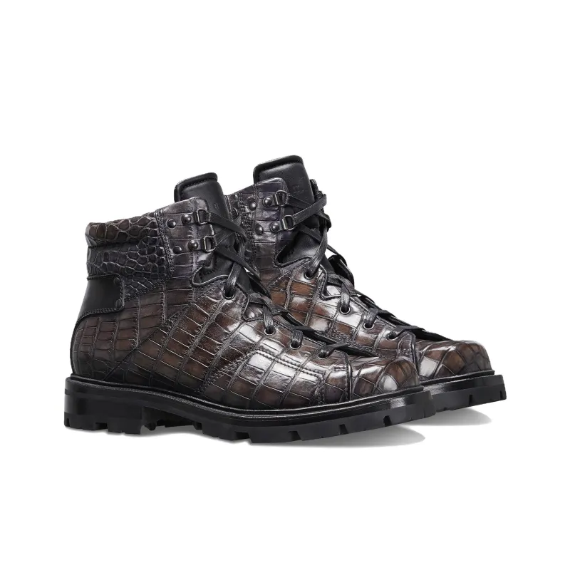 BERLUTI Brunico Ankle Boots Men's Brown-1