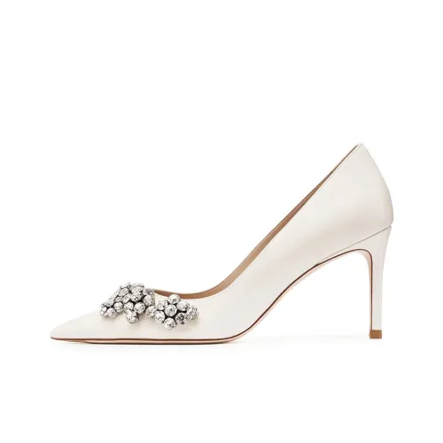 stuart weitzman Fleur Crystal-embellished 100mm Pumps