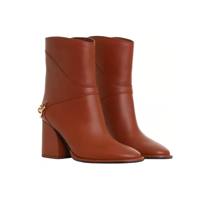 Zimmermann Ankle Boots 4.5cm Women's Brown-3