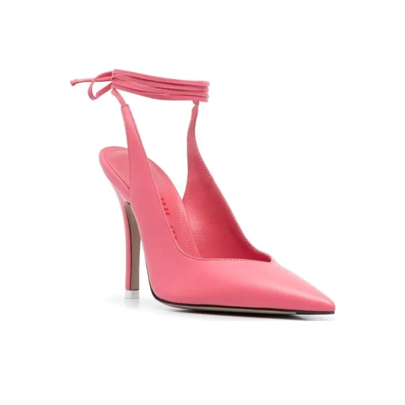 The Attico Strap detail Pointed toe Pumps-2