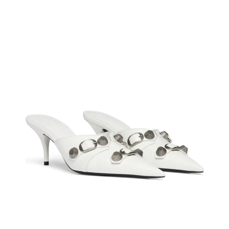 Balenciaga Cagole 80mm Pointed Mules-4