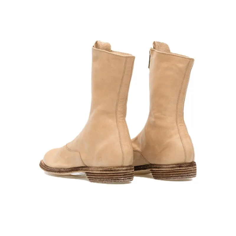 GUIDI Ankle Boots Women's Milk Tea Beige-3