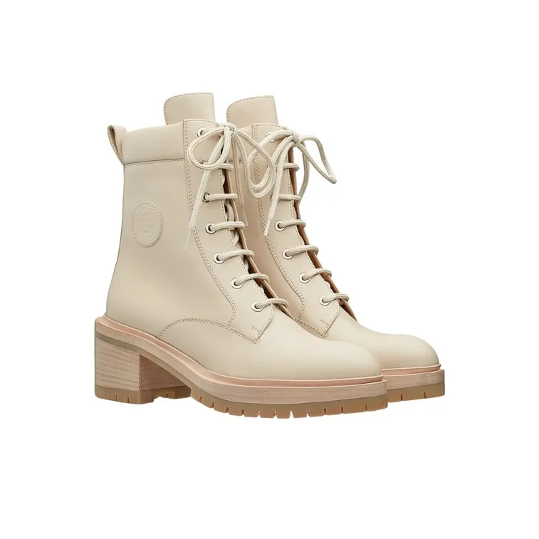 HERMES Bridge Short Martin Boot Women's Beige-2