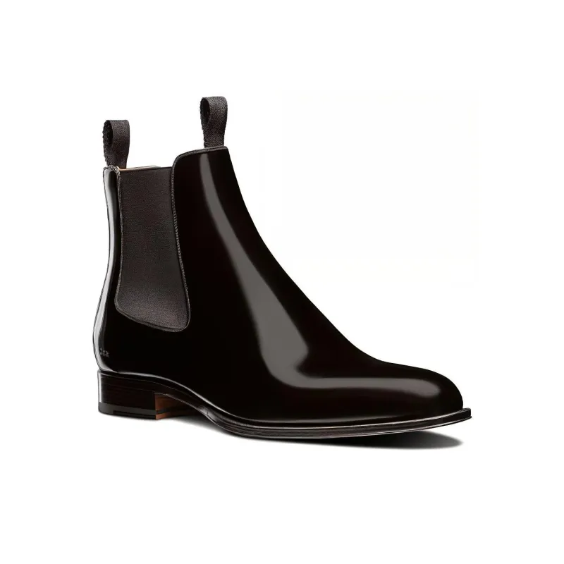 DIOR Dior Timeless Short Chelsea Boots Men's Black-2