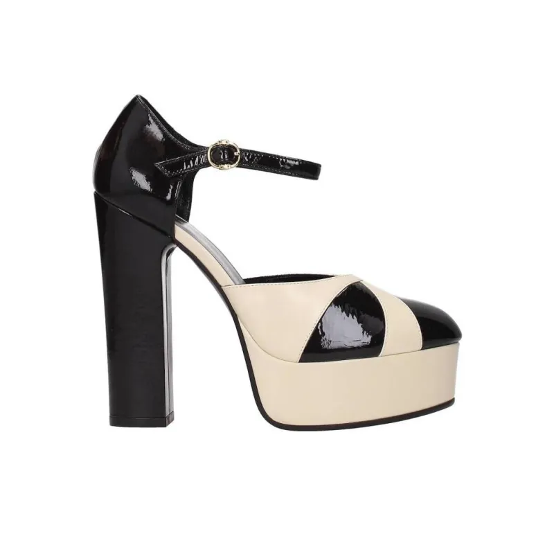 CELINE High Heels Women's Black White-1