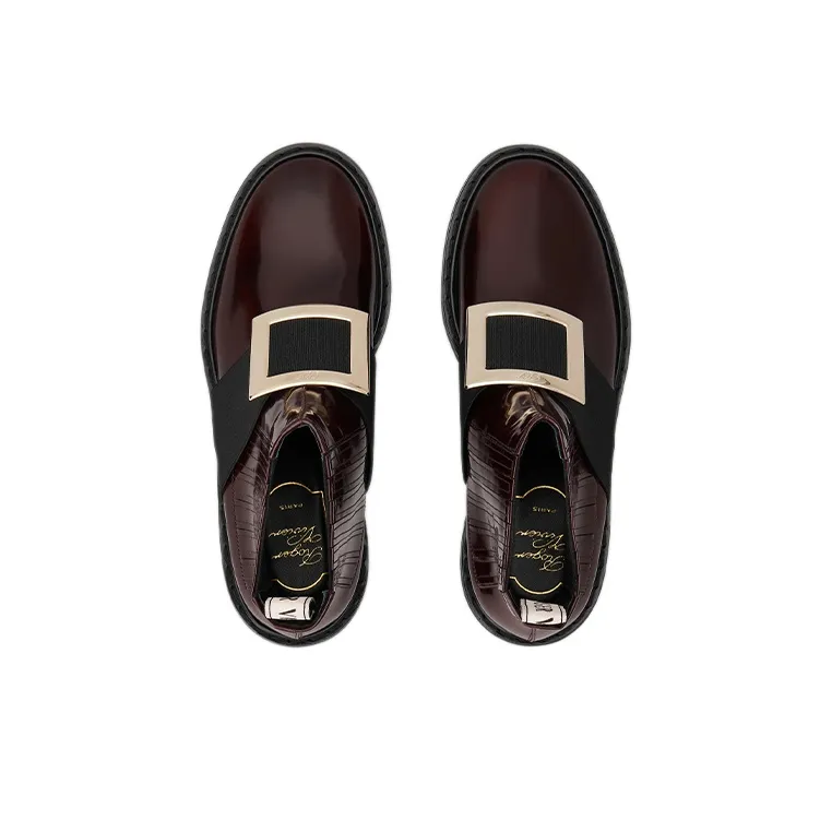 Roger Vivier Viv' Rangers Ankle Boots Women's Burgundy-2