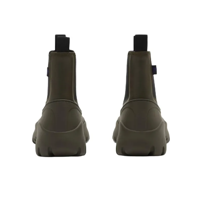 Burberry Scoot Short Chelsea Boots Men's Umber-4