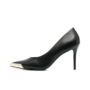 VERSACE JEANS Slim Heel High Heels 9cm Women's Black