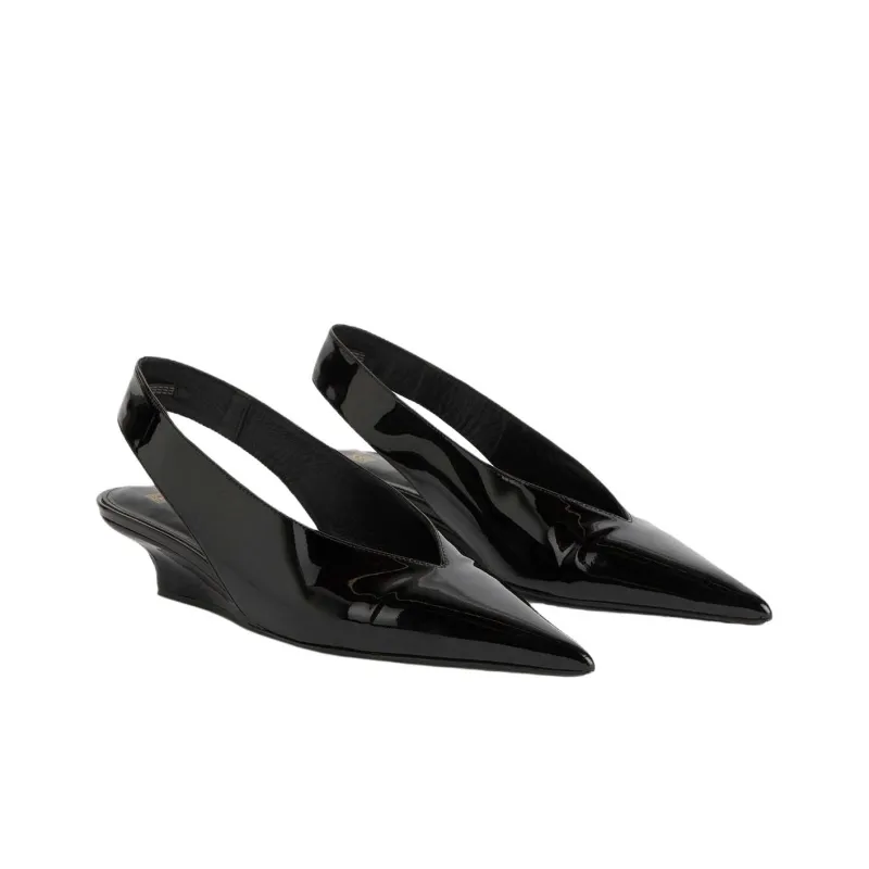 TOTEME 35mm The Wedge Heel Slingback Pumps-2