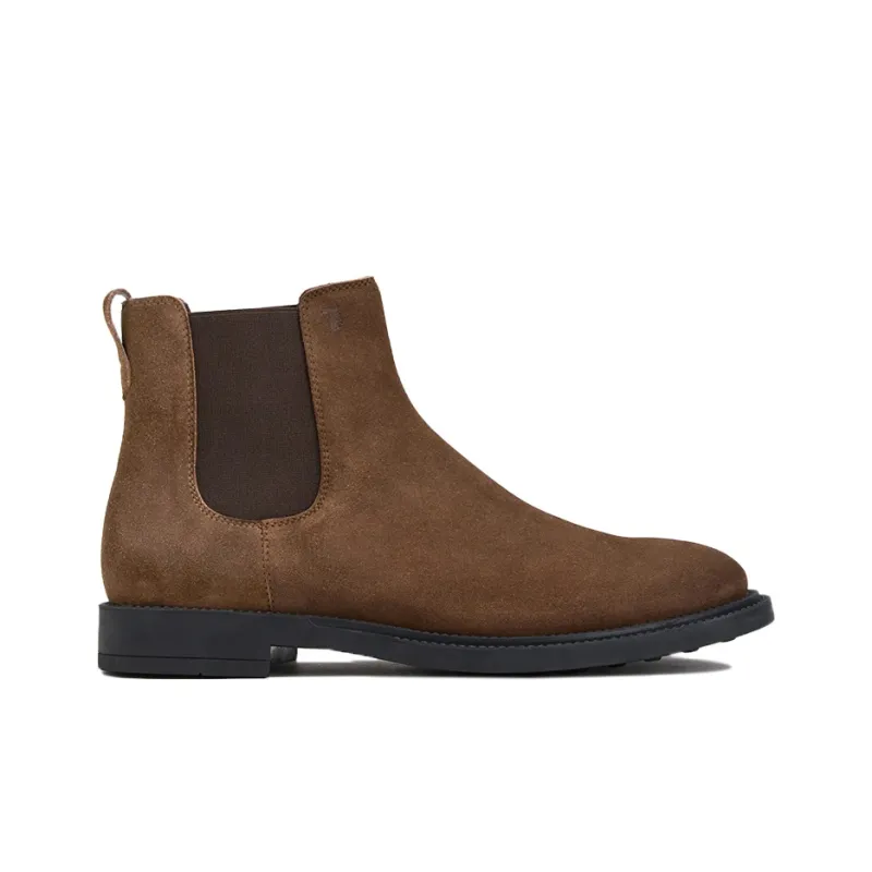 TOD'S Ankle Length Chelsea Boots Men's Brown-1