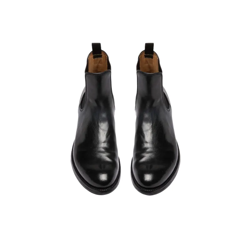 Officine Creative Anatomia Short Chelsea Boots Men's Black-3