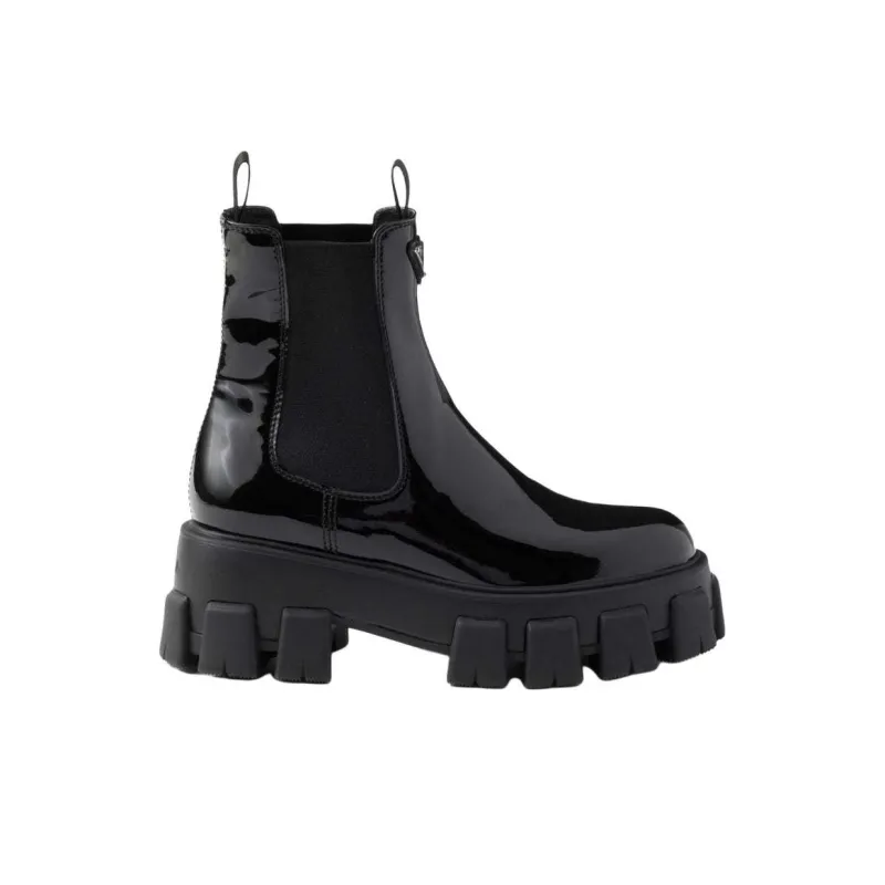 PRADA Monolith Chelsea Boots 5.5cm Women's Black-1
