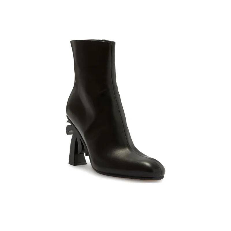PALM ANGELS Palm Heel Side Zipped Ankle Boots Women's-2
