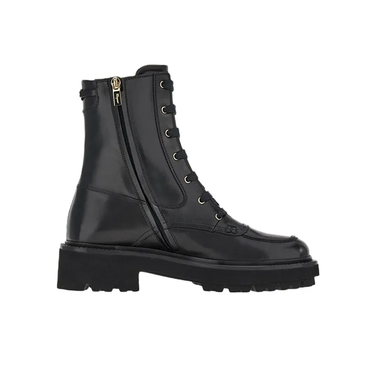 FERRAGAMO Short Fashion Ankle Boots Women's Black-1