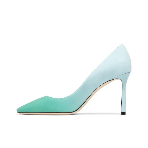Jimmy Choo ROMY Slim Heel High Heels 8.5cm Women's Sky Blue