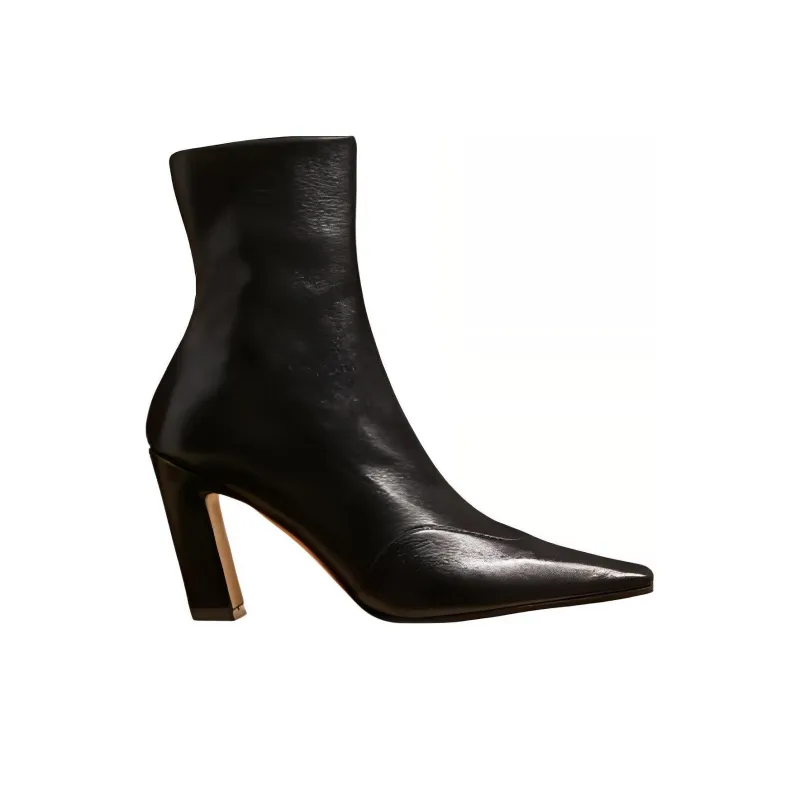 KHAITE Dallas Pointed-Toe Ankle Boots Women's-1
