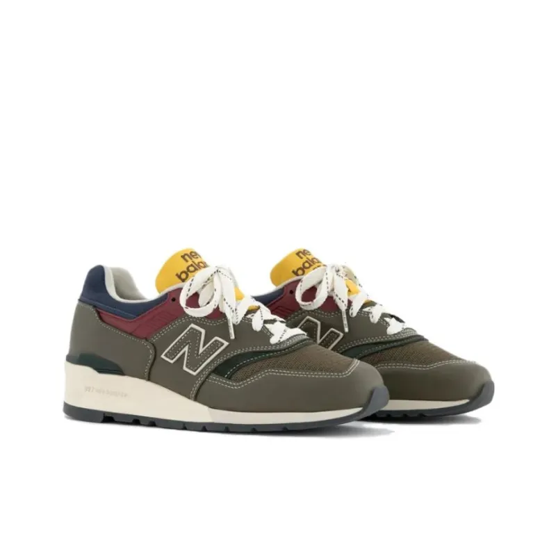 New Balance 997 MiUSA Aimé Leon Dore Dark Moss Angora-2