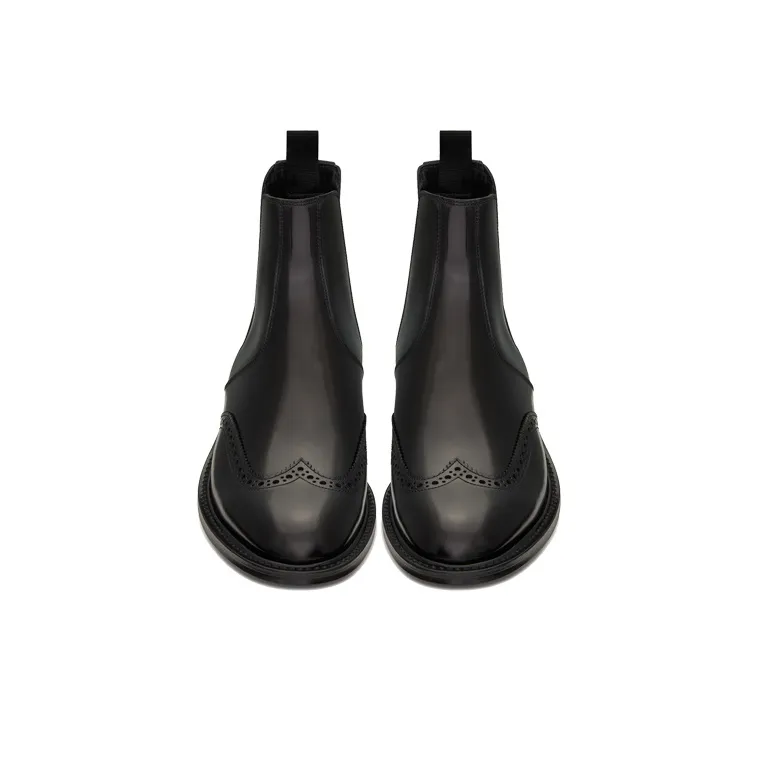 SAINT LAURENT Army Ankle Length Chelsea Boots Men's Black-3