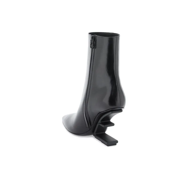 FENDI First F-Shaped Heel Ankle Boots Women's-2
