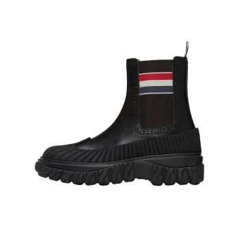 THOM BROWNE Chelsea Boot With Chunky Rubber sole Detail