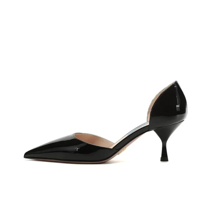 PRADA Slim Heel High Heels 6.5cm Women's Black-0