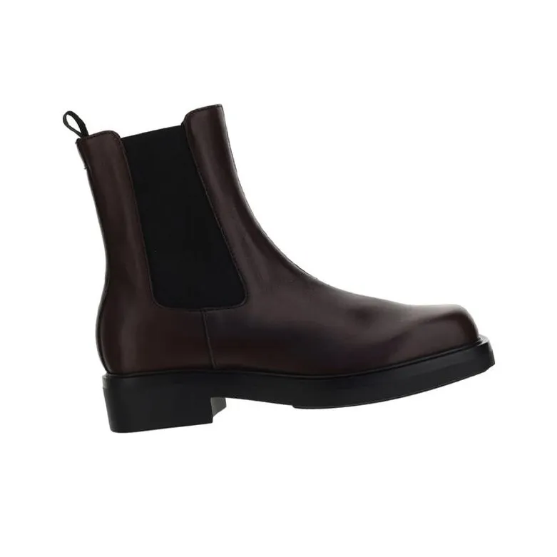 PRADA Short Chelsea Boots Men's Dark Purple-1