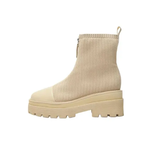 Schutz Maddie Tratorada Ankle Boots 7cm Women's Beige